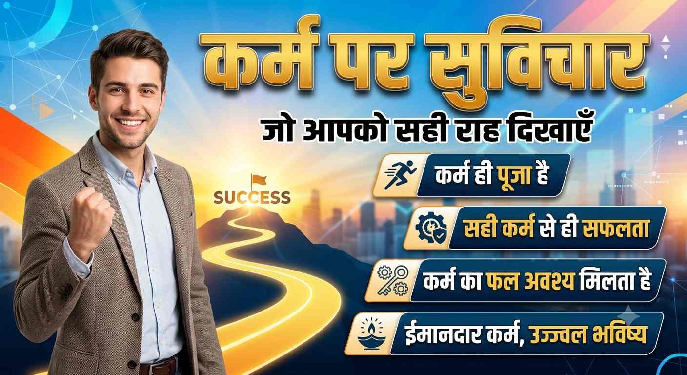 कर्म पर सुविचार: मेहनत और अच्छे कर्मों से बनाएं अपना भविष्य